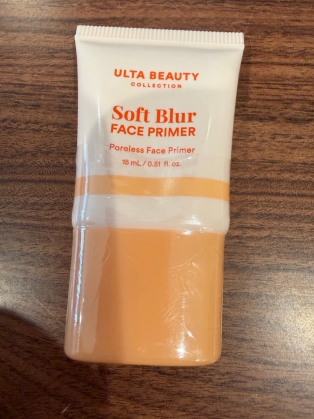 Ulta Beauty Soft Blur Face Primer - Peach Orange & White Tube